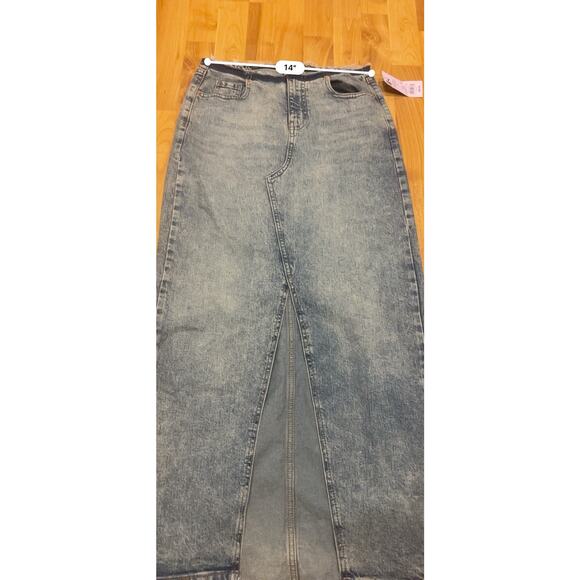 Wild Fable Denim Maxi Skirt Blue Women's 2 NWT - Picture 2 of 6